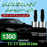 Windshield Automotive Glass Crack Nano Repair Fluid Kit – Quick & Easy Solution for any type of Glass