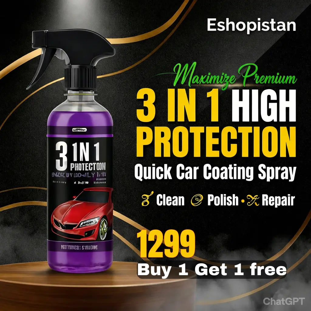 Premium Quality 3 In 1 High Protection Quick Car Coating Spray 🔥