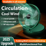 USB Rechargeable Portable Telescopic Folding Fan -3 Speeds Adjustable speed and Height Fan ( Free Shipping )