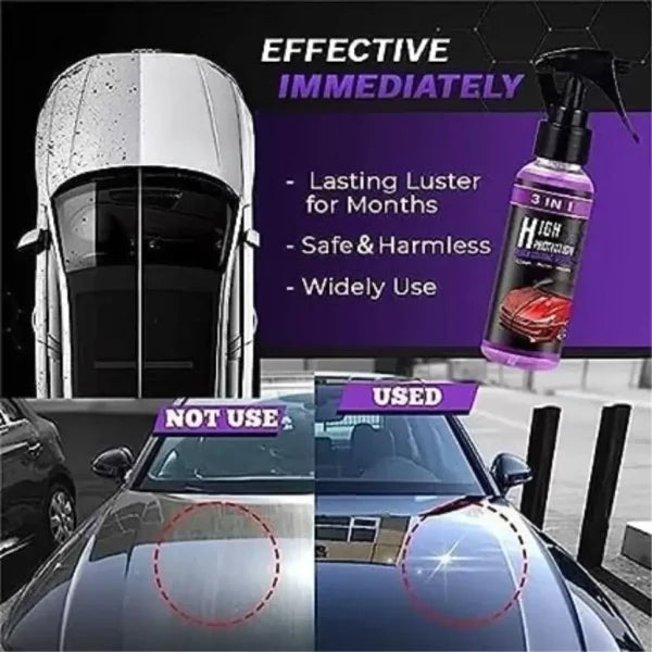 Premium Quality 3 In 1 High Protection Quick Car Coating Spray | Buy 1 Get 1 Free🔥  (Pack Of 2)