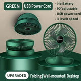 USB Rechargeable Portable Telescopic Folding Fan -3 Speeds Adjustable speed and Height Fan ( Free Shipping )