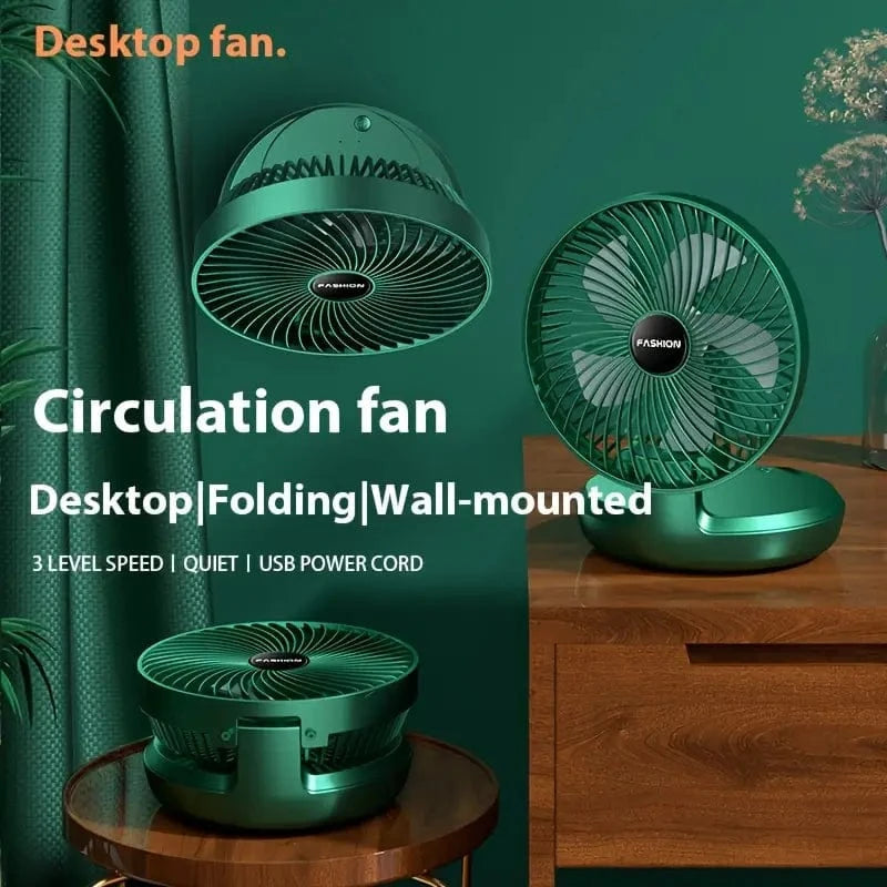 USB Rechargeable Portable Telescopic Folding Fan -3 Speeds Adjustable speed and Height Fan ( Free Shipping )