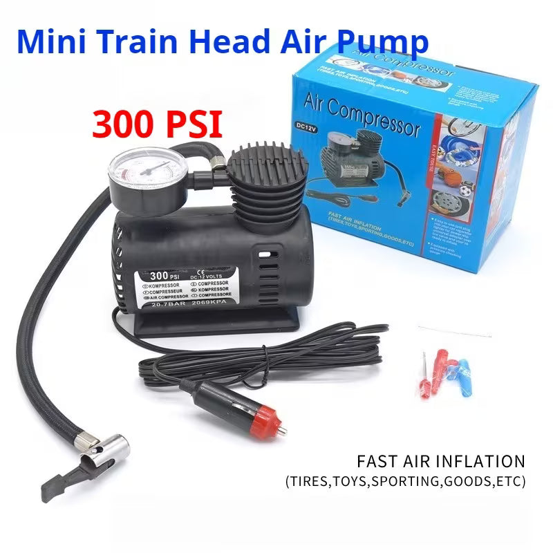 Mini 12V 300 PSI Portable Car Air Pump | Electric Tyre air Compressor