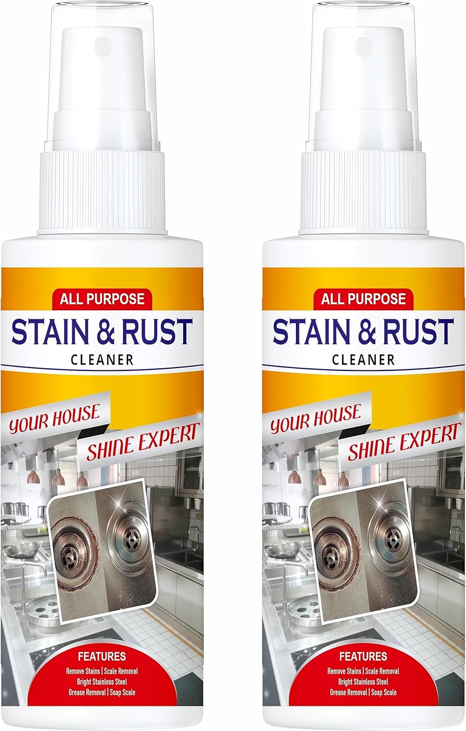 High-Performance Multi-Purpose Rust Remover Spray, Suitable for Cars, bikes and Household items ( Buy 1 Get 1 Free🔥)
