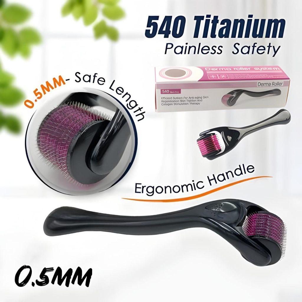Derma Roller With 540 Micro Needle Roller Skin Therapy For Men And Women