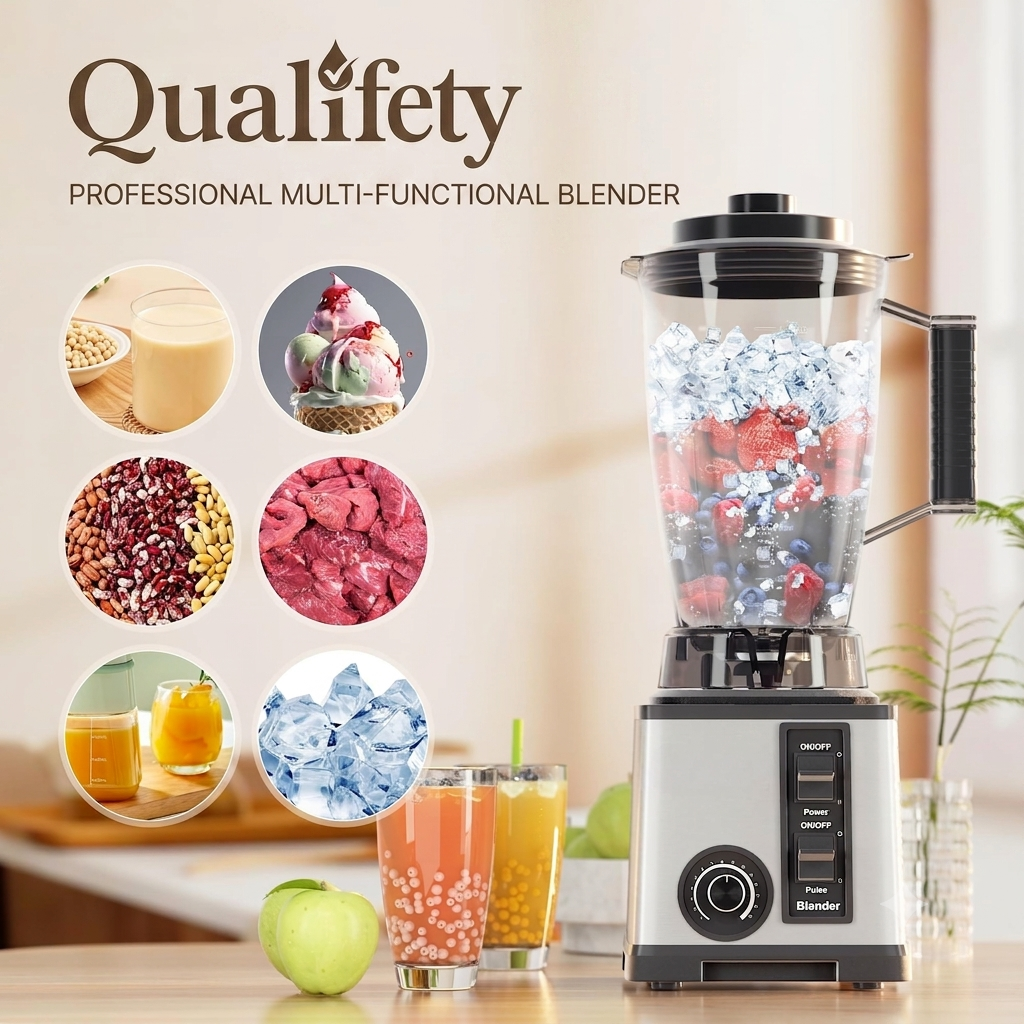 Qualifety Commercial Blender 168 – 2.5L Heavy Duty Professional Blender