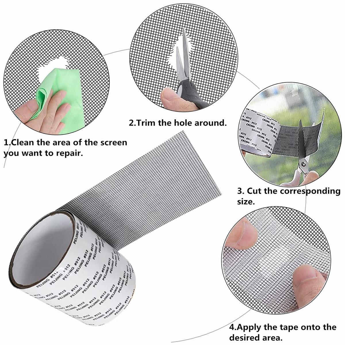 Door & Window Screen Repair Tape – Easy Fix  (🔥 BUY 1 GET 1 FREE! 🎁)