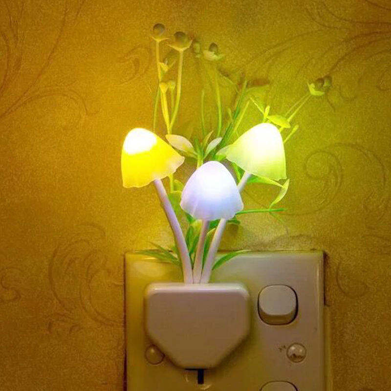 3D Mushroom LED Night Light Sensor Lamp | Smart Decorative Light for Home, Bedroom & Kids Room