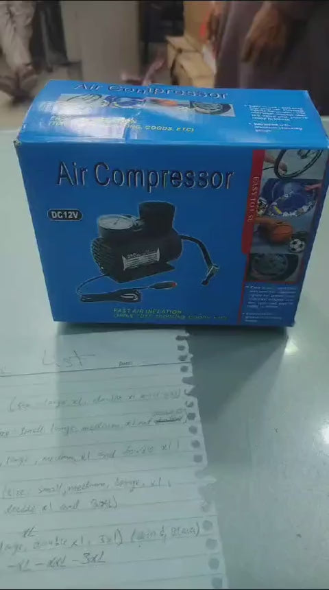 Mini 12V 300 PSI Portable Car Air Pump | Electric Tyre air Compressor