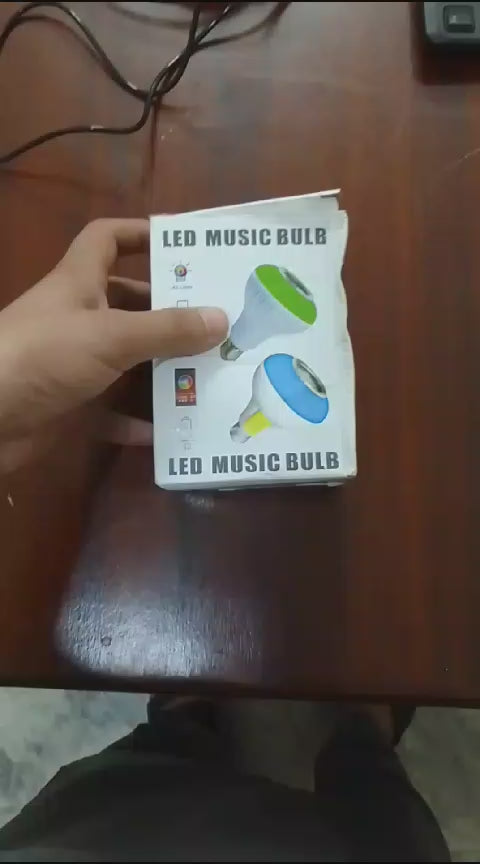 Smart Led Light Bulb With Built-in Bluetooth Speaker And Remote Control
