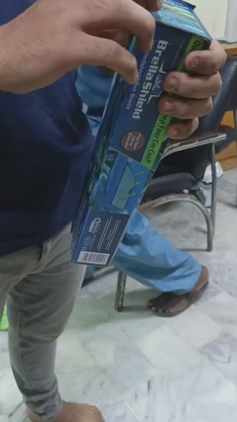 Universal Foldable Car Windshield Sunshade Umbrella – UV & Heat Protection for All Cars ☀️🚗