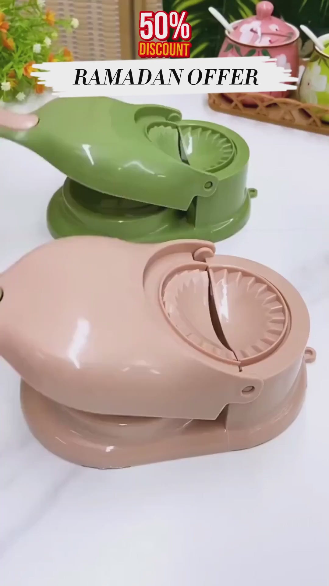 2 In 1 Dumpling Maker Or Samosa Maker High Quality Imported Dumpling (random Color)